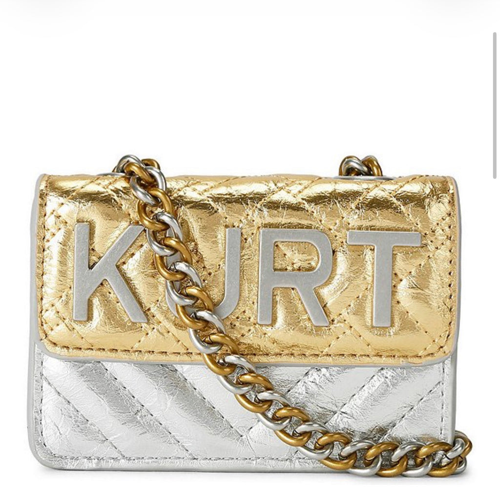 Micro Kensington Metallic Kurt Crossbody Bag