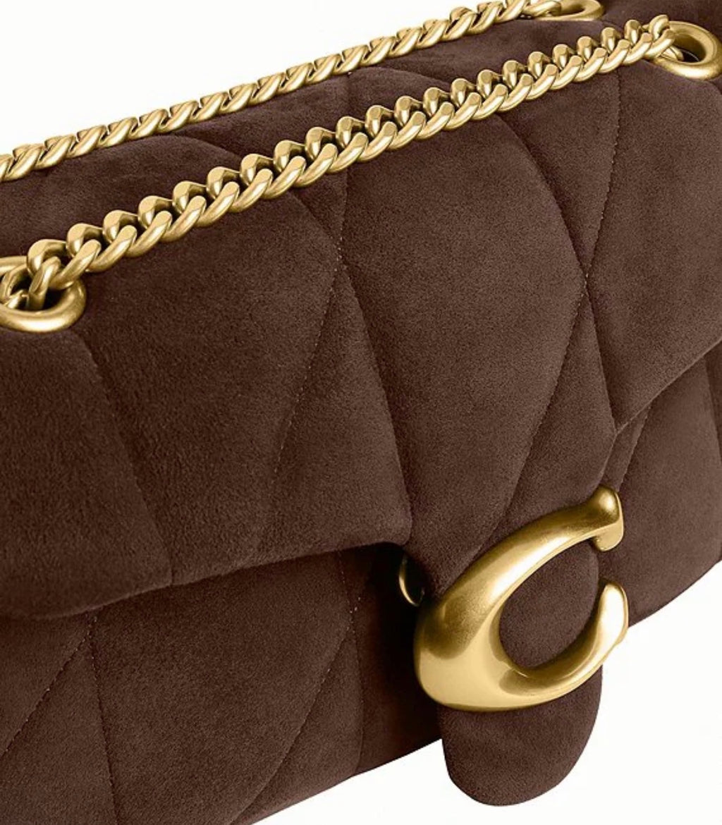 Tabby 26 Quilted Suede Shoulder Bag
