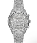 UNISEX Lexington Quartz Chronograph Pav Stainless Steel Bracelet Watch